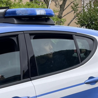 Manfrinati al momento dell'arresto
