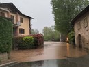 Fiume fuori nella frazione di Olona a Induno, a nord di Varese