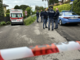 La polizia sul luogo dell'aggressione nel maggio del 2024