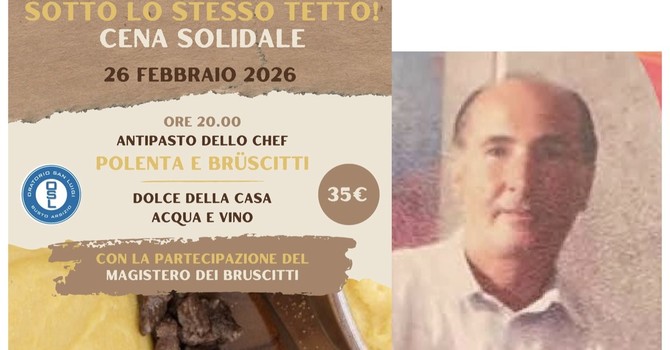 Una cena “a regola d'arte” (e a suon di bruscitti) in oratorio. Missione, aiutare a rifare il tetto Una cena “a regola d'arte” (e a suon di bruscitti) in oratorio. Missione, aiutare a rifare il tetto