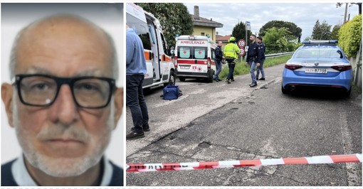 A sinistra: Fabio Limido. A destra: i soccorsi e la polizia sul luogo dell'omicidio