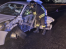 FOTO. Varese, frontale in via Peschiera: auto distrutte, paura per due automobilisti