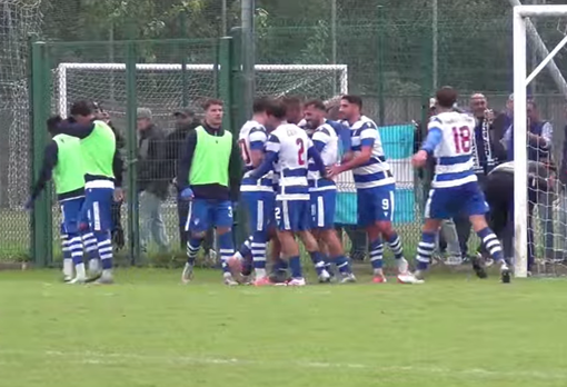 Pro Patria, la zampata di Arpino vale tre punti. Tigrotti corsari a Merate: 1-2