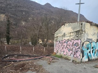 L'area ripulita dopo l'intervento del Comune