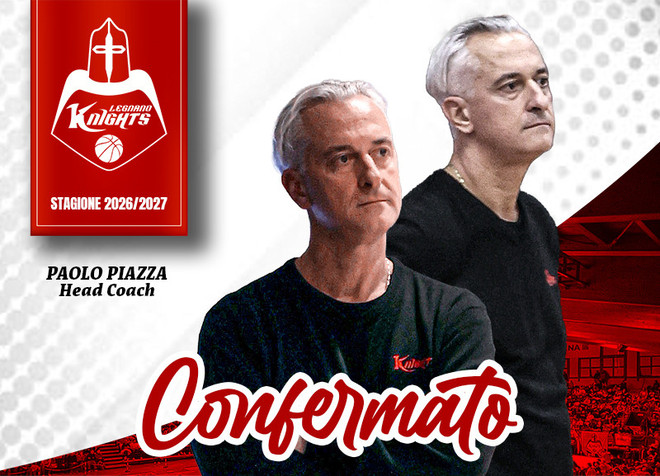 Paolo Piazza confermato coach dei Knights Paolo Piazza confermato coach dei Knights