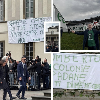 Busto, l’ultimo omaggio a Bossi dai militanti di ieri e di oggi