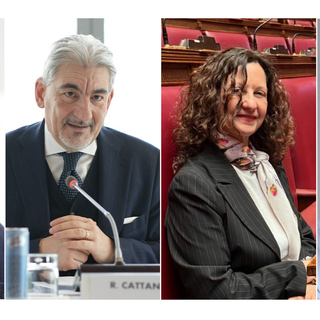 Da sinistra: Luca Marsico, Raffaele Cattaneo, Manuela Maffioli, Marco Colombo