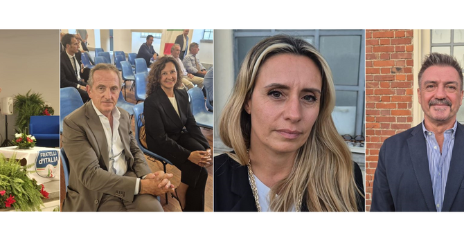 Da sinistra: Pellicini, Antonelli con Maffioli, Caruso e Falciglia