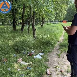Una delle foto pubblicate dalla Protezione civile