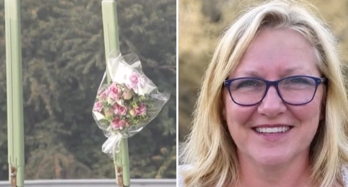 I fiori sul luogo della scomparsa e Pierina Buffon (dal servizio Rai) I fiori sul luogo della scomparsa e Pierina Buffon (dal servizio Rai)