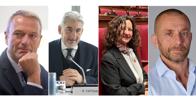 Da sinistra: Luca Marsico, Raffaele Cattaneo, Manuela Maffioli, Marco Colombo Da sinistra: Luca Marsico, Raffaele Cattaneo, Manuela Maffioli, Marco Colombo