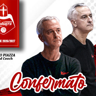Paolo Piazza confermato coach dei Knights