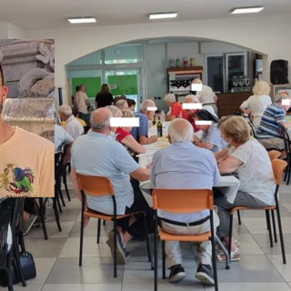 Alcuni partecipanti e nel riquadro Luca Re Sartù