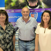 Patrizia Testa con il ds Turotti e l'avvocato Zema