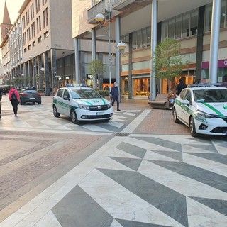 Il controllo in via Milano - foto d'archivio