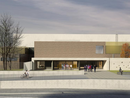 Rendering del palazzetto dello sport che sorgerà a Moriggia Rendering del palazzetto dello sport che sorgerà a Moriggia