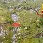 I vigili del fuoco in azione a Macugnaga