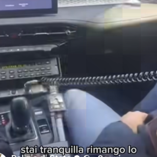 Un frame del video diffuso dalla polizia di Stato di Varese