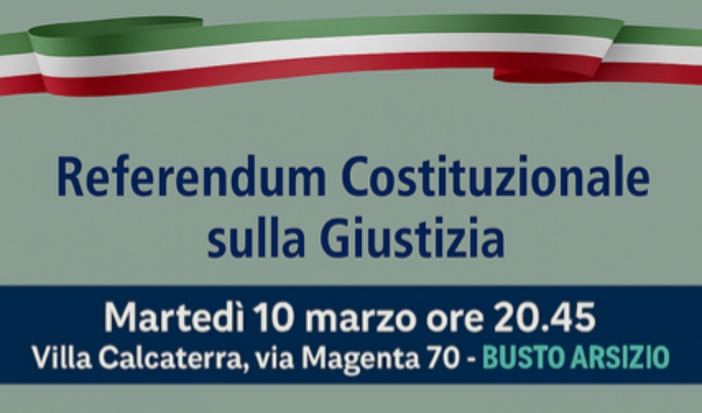 Il Pd di Busto Arsizio organizza dibattito pubblico sul referendum sulla giustizia