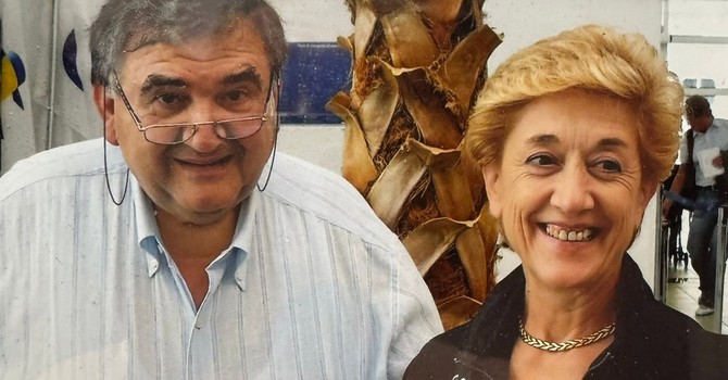 Luigi Raimondi accanto alla moglie Michela, persa troppo presto