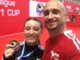 Roberta Dominici con papà Massimiliano: orgoglio suo e dell'Asd Skorpion Karate