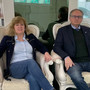 Mariangela Sandrone con il marito Mario Roggero Mariangela Sandrone con il marito Mario Roggero