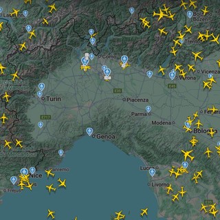 immagine da Flightradar24