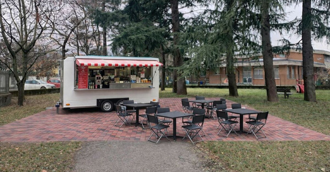 Rendering della nuova area ristoro