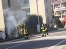 Busto, rifiuti in fiamme: intervengono i vigili del fuoco
