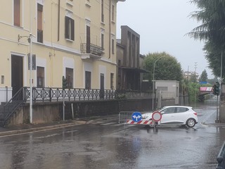 Allagato anche il sottopasso ferroviario di via XX Settembre