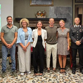 La presentazione del Green Pistons con le autorità e gli amministratori intervenuti La presentazione del Green Pistons con le autorità e gli amministratori intervenuti