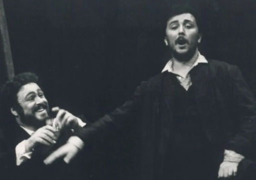 Luciano Pavarotti e Franco Sioli - Foto sito Fondazione Comunitaria Ticino Olona