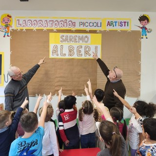 Solbiate, gli alberi e l'arte uniscono le generazioni