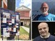 Il programma intenso della festa. Sopra Roberto Bof, sotto don Antonio Corvi Il programma intenso della festa. Sopra Roberto Bof, sotto don Antonio Corvi