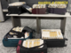 Alcune delle sigarette di contrabbando rinvenute a Malpensa