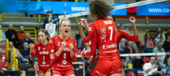 Diouf Mvp della gara. Buona prova anche per Schmit al palleggio, utilizzata con continuità