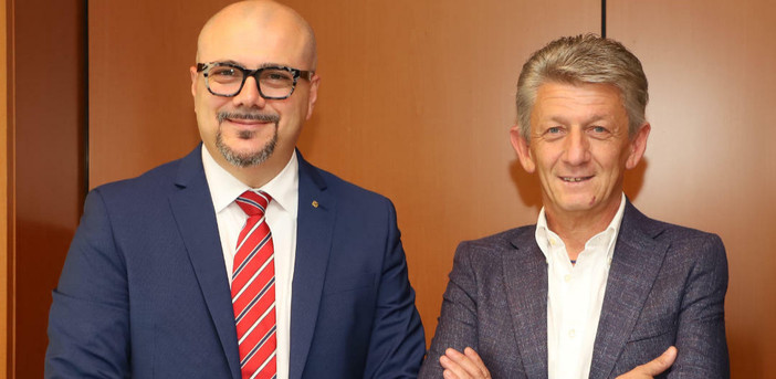 Il direttore generale della Bcc di Busto Garolfo e Buguggiate Roberto Solbiati e il presidente Roberto Scazzosi