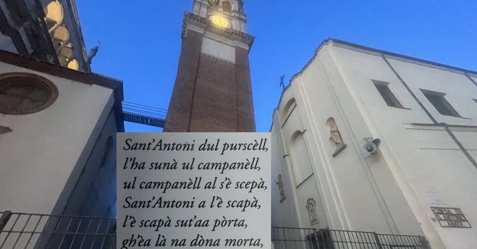 Sant'Antonio accanto a Santa Maria e la filastrocca