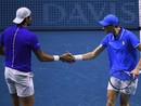 Matteo Berrettini e Jannik Sinner, il doppio dei sogni italiani in Coppa Davis - Afp