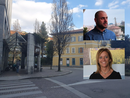 Piazza Garibaldi. Nei riquadri, Matteo Sabba e Laura Rogora