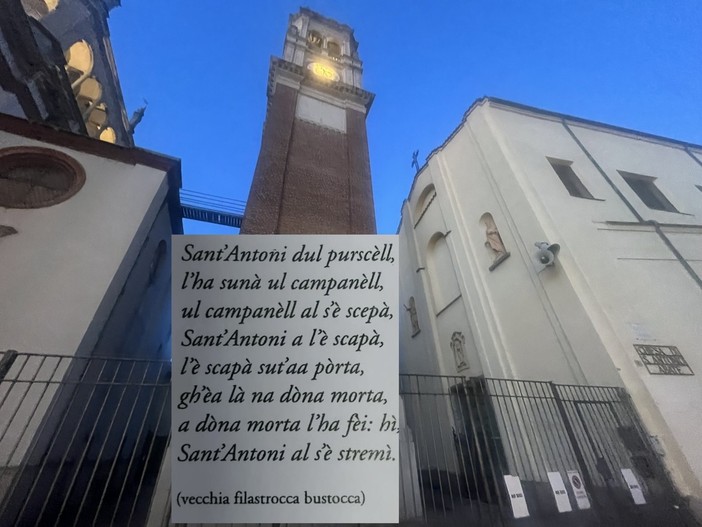 Sant'Antonio accanto a Santa Maria e la filastrocca