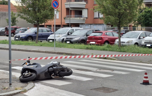 FOTO. Busto: 15enne in scooter centrata da un’auto in uscita dallo stop