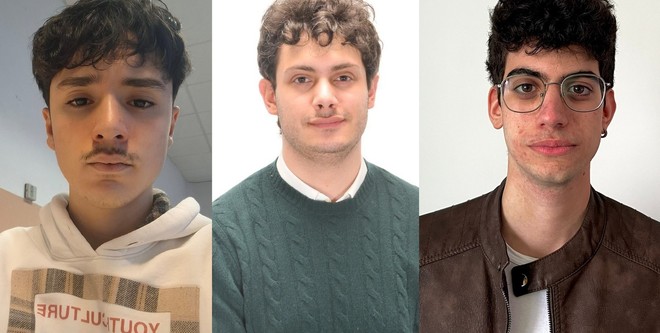 Da sinistra: Tommaso Pozzoli, Ferdinando Sorbilli, Mattia Zanforlin