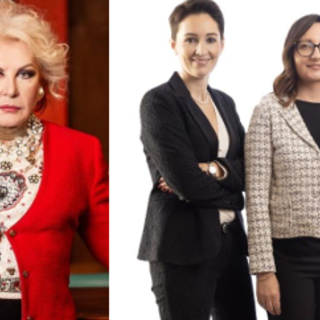 Roberta Tagliavini con le tre avvocate dello studio legale A&amp;A – Albè &amp; Associati