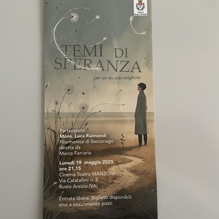 Musica e parole per nutrire l’anima al Manzoni con monsignor Luca Raimondi e la filarmonica di Sacconago