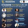 Teatro Manzoni, si riparte: una stagione 2025/26 tra risate, emozioni e grandi interpreti