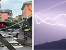 La lamiera di un tetto vola su un'auto a Ceriano Laghetto, fulmini nella notte sul lago Maggiore via NaturalMeteo grazie a Giacomo