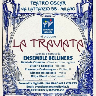 La “Traviata” solidale per l’Hospice Bassini al Teatro Oscar