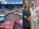 Al Museo del Tessile è stato esposto il “Terzo Paradiso”. Di fianco, il maestro con l’assessore Maffioli Al Museo del Tessile è stato esposto il “Terzo Paradiso”. Di fianco, il maestro con l’assessore Maffioli