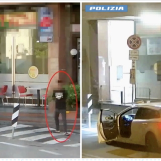 Alcuni immagini tratte dal video diffuso dalla Polizia di Stato